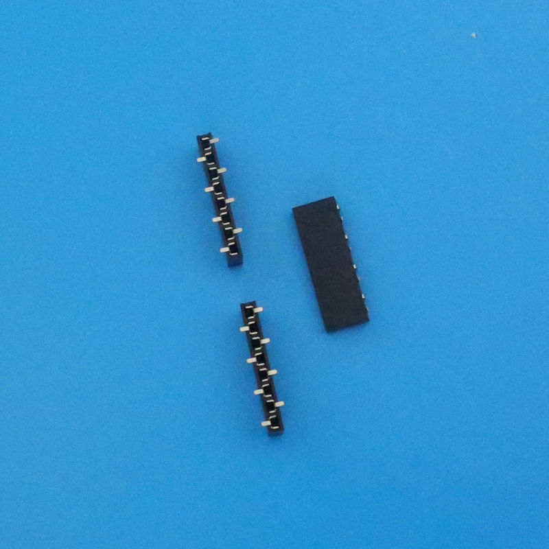 Double Type Black Color Female Pin Header Connector ISO9001 / SGS / UL