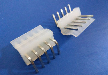 Chine Connecteur blanc de Molex de 3.96 millimètres de gaufrette, petit connecteur durable de 5 bornes d&amp;#39;IMMERSION usine